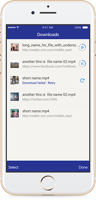 Downloads View